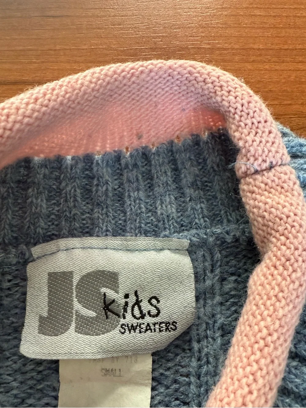 JS Kids Pastel Heart Knit Sweater